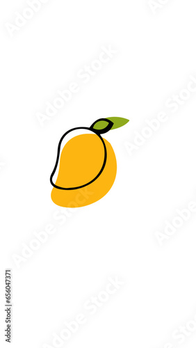 mango icono vector