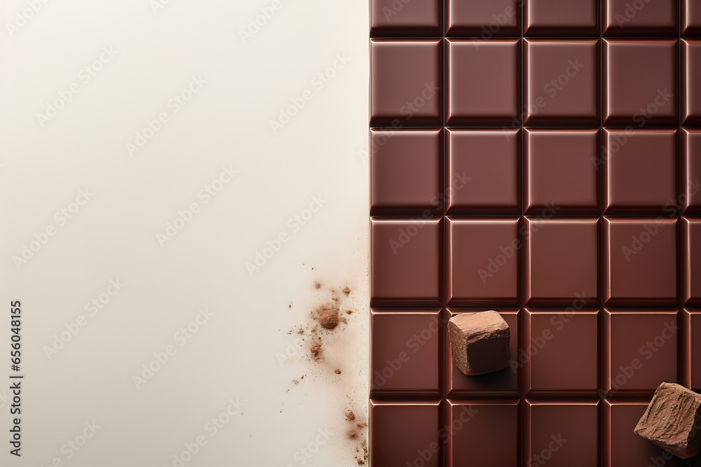 chocolate imagery in a minimalistic photographic approach, artistic arrangement and ambiance, wiTh empty copy space chocolate imagery in a minimalistic photographic approach, artistic arrangement and ambiance, wiTh empty copy space