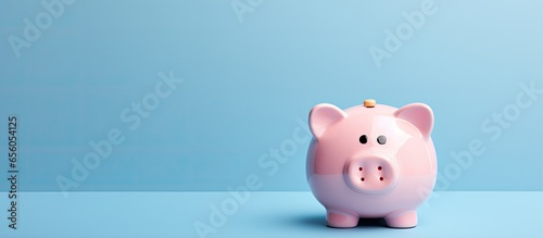 Saving money for dental care using a piggy bank with a tooth model