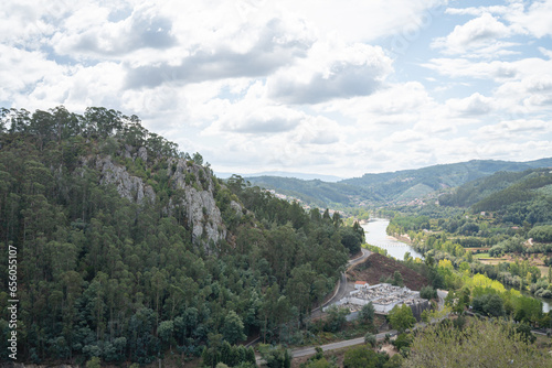 Paisagem da região de Penacova, distrito de Coimbra, Portugal