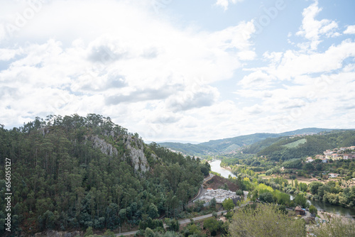 Paisagem da região de Penacova, distrito de Coimbra, Portugal