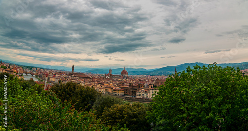 panoramic view of Florence at sunset