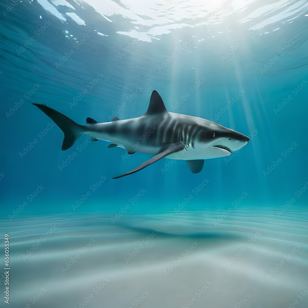 Fototapeta premium shark in the sea