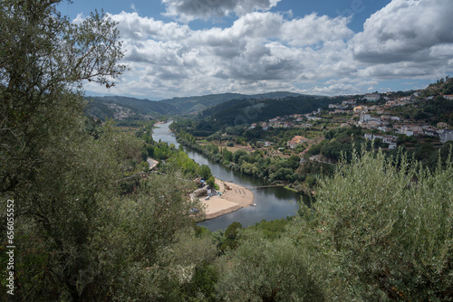Paisagem da região de Penacova, distrito de Coimbra, Portugal