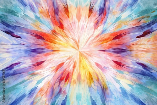 Colorful Kaleidoscope: Capturing the Essence of a Beautiful Abstract Pattern in a Digital Artwork, generative AI