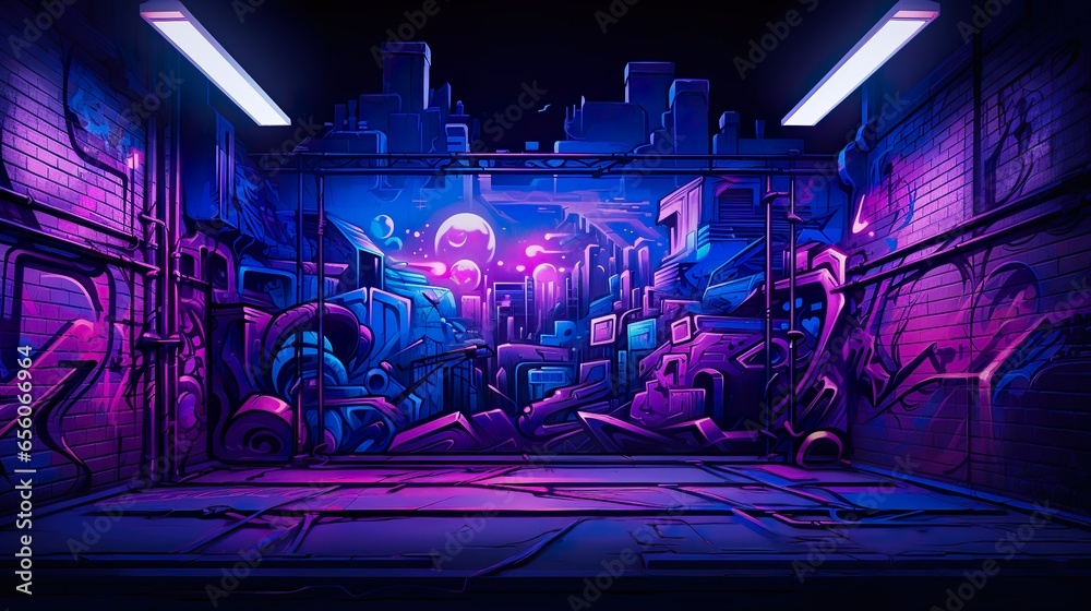 Street Style Chronicles: Vibrant Graffiti Mural Wallpapers