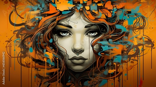Street Style Chronicles: Vibrant Graffiti Mural Wallpapers