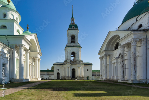 Obraz na płótnie Rostov the Great, Russia - September 24, 2023: Spaso Dmitrievsky Monastery. Russian Golden Ring w salonie