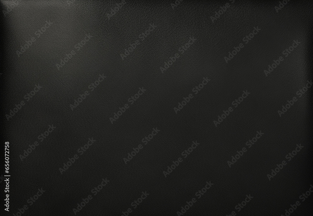 texture of smooth black leather background