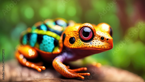 Bokeh Concept For Background Fantasy Frog In The Focus