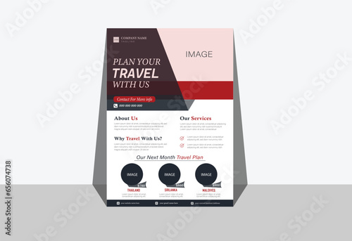 Template for Travel, Modern Travel Flyer
