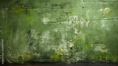 Green paint wall background