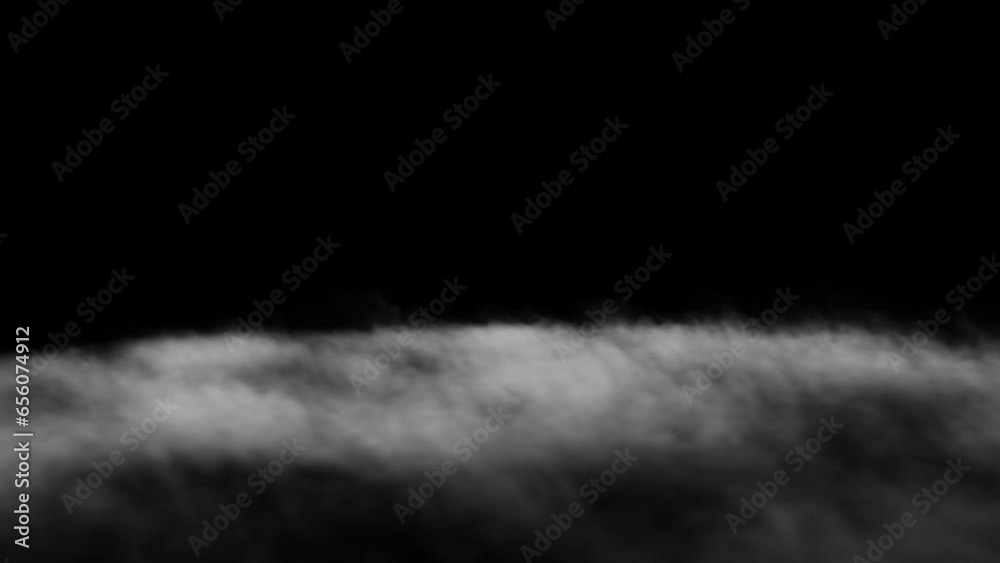 Low ground mist, fog moving from left to right - 4K Pro Res