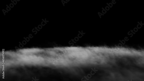 Low ground mist, fog moving from left to right - 4K Pro Res