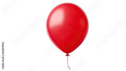 red balloon isolated on a transparent or white background
