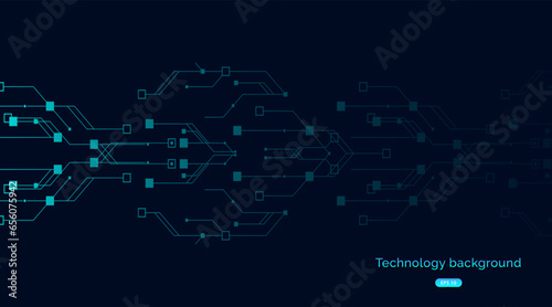 Vector digital background with technology circuit board. electronic motherboard illustration.