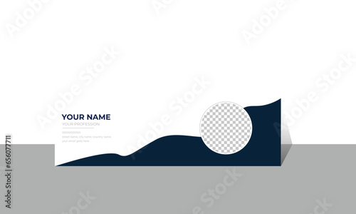 simple,creative and minimal design email signature.