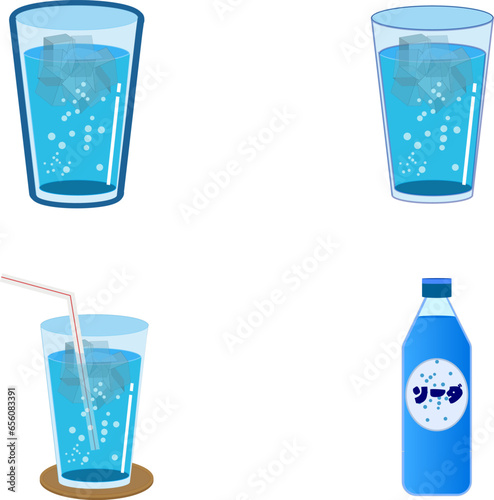 サイダーのイラストセット