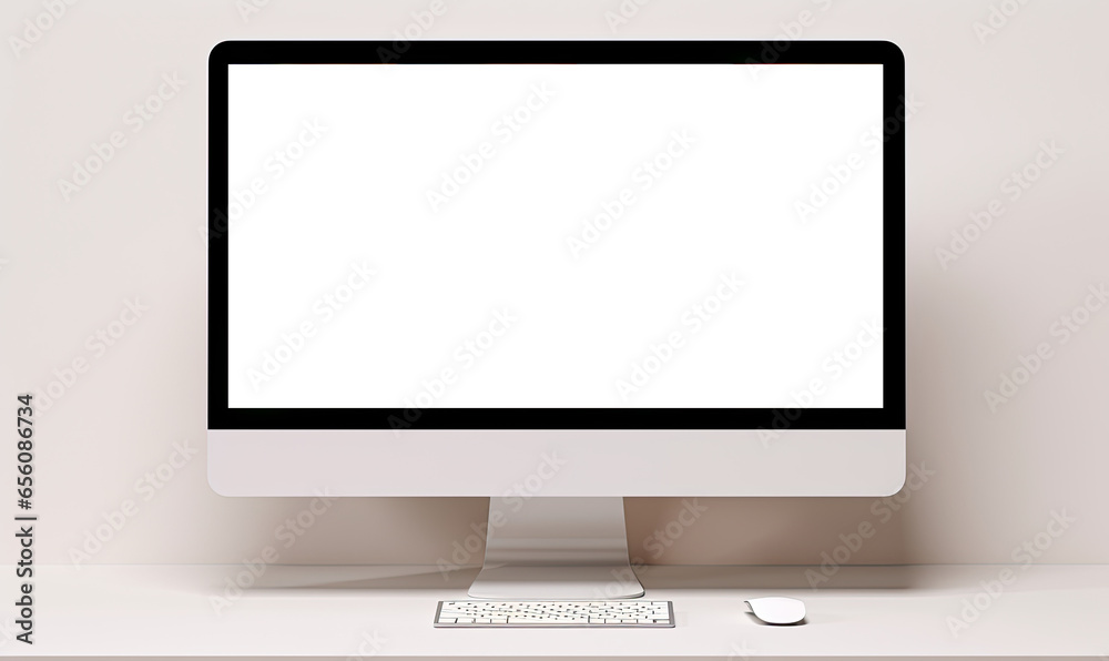 monitor with a screen mockup monitor with a screen mockup