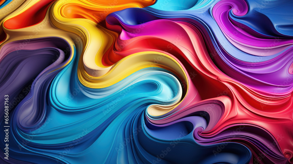swirling rainbow abstract background