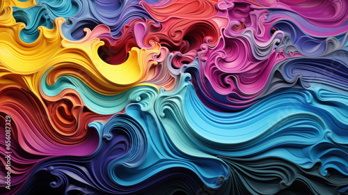 swirling rainbow abstract background