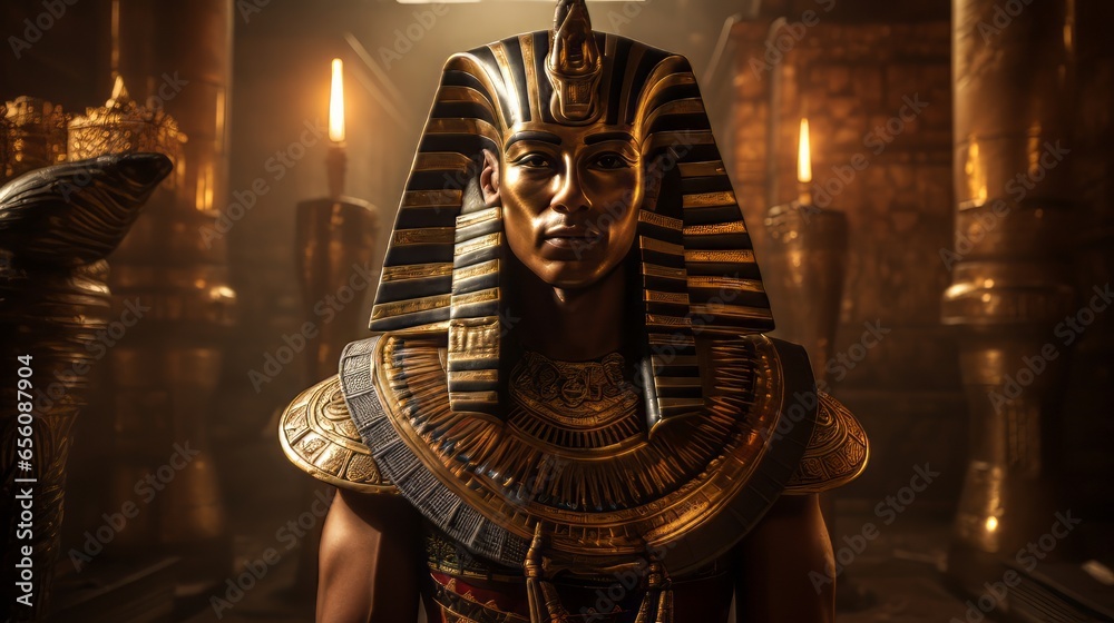 Ra - The egyptian god of the sun.generative ai
 - obrazy, fototapety, plakaty 