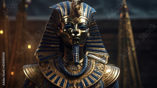 Vászonkép Amun - The egyptian god of creation.generative ai