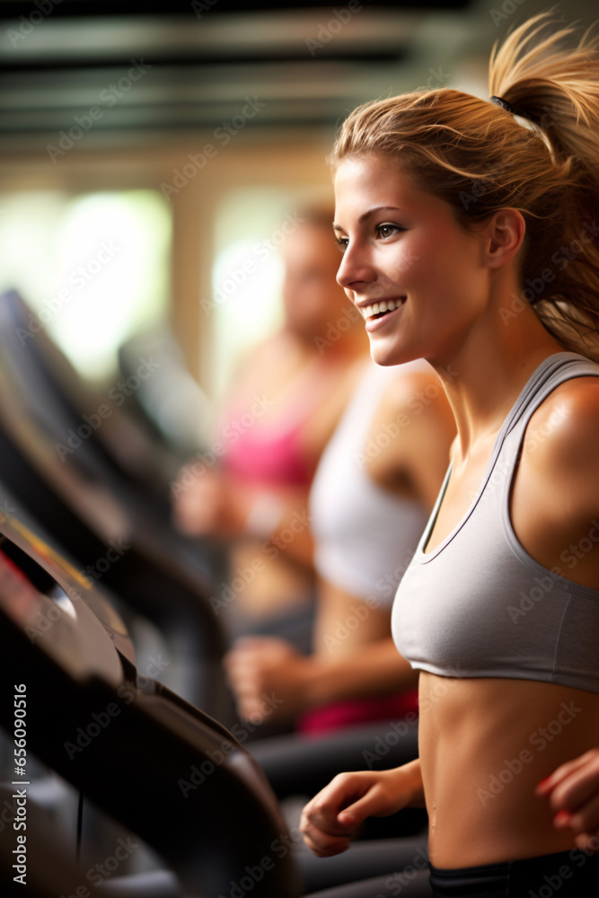 Treadmill Ensemble  Young Individuals Relish Cardio Activities within the Healthy Ambiance of a Health Club