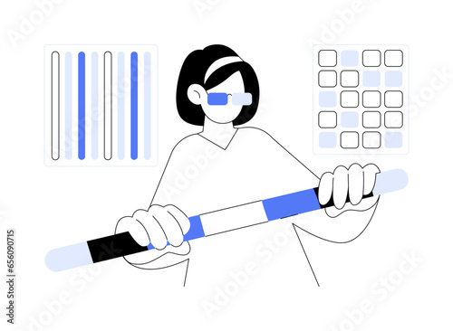 Vision therapy abstract concept vector illustration.
