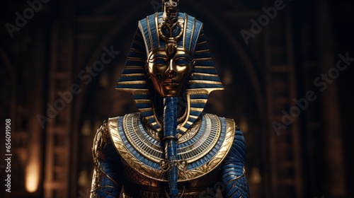 Slika na platnu Amun - The egyptian god of creation.generative ai