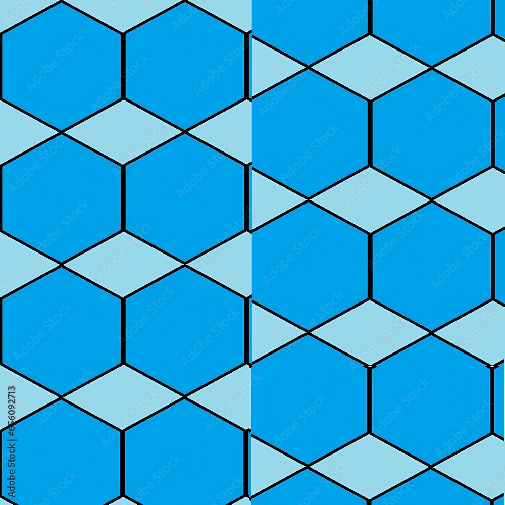 Fototapeta premium seamless pattern of blue cubes