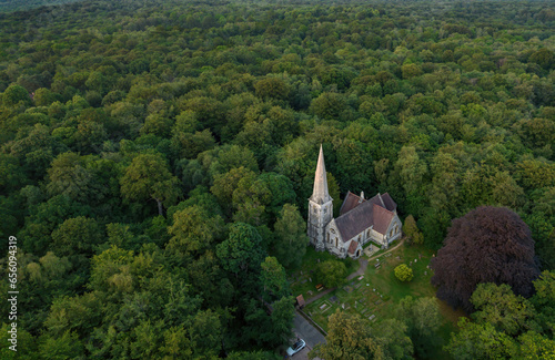 Church in forest