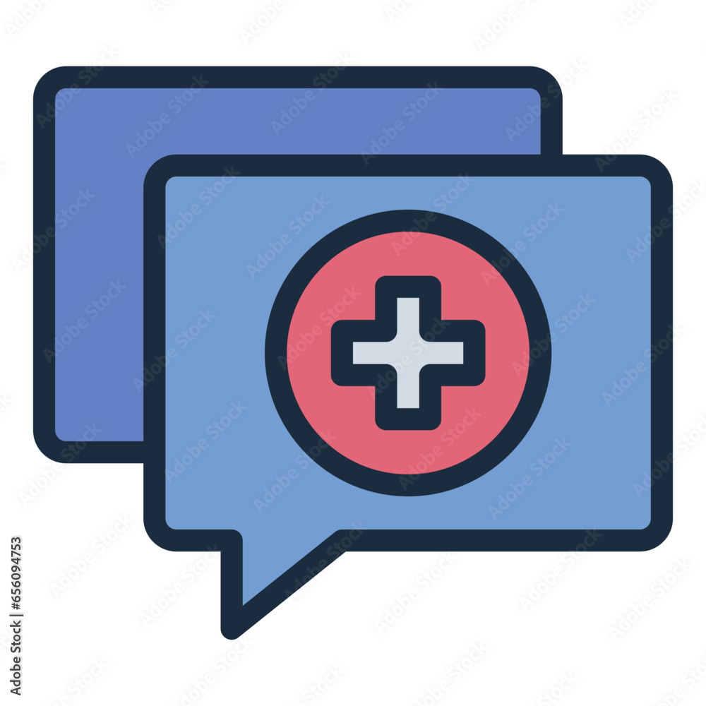 Consultation chat communication icon Consultation chat communication icon