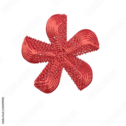 Symbol made of red dollar signs