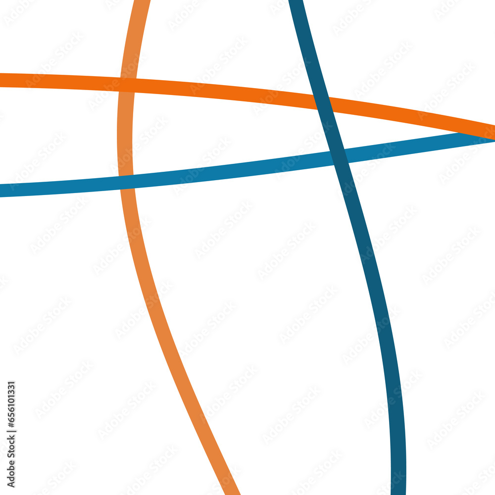 Blue teal orange lines graphic background 