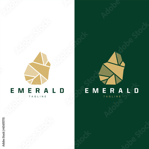 Gemstone Logo Stone Jewelry Vector Template Premium