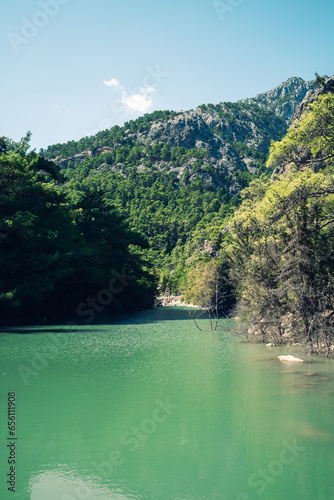 lake and mountains