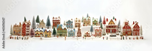 christmas village miniture photo