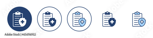 Medical insurance icon vector. health insurance sign and symbol