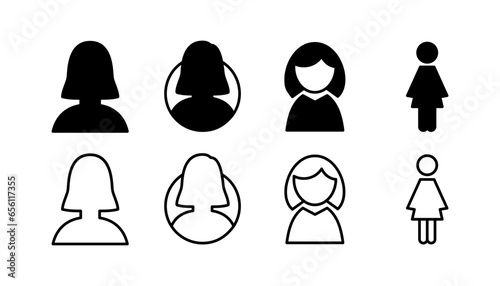 Female icon vector. toilet icon. restroom sign. gender