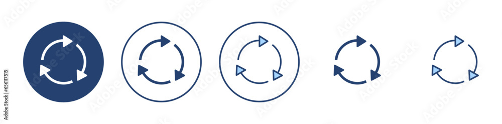 Recycle icon vector. Recycling sign and symbol. Recycle icon vector. Recycling sign and symbol.