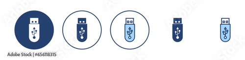 Usb icon vector. Flash disk sign and symbol. flash drive sign.