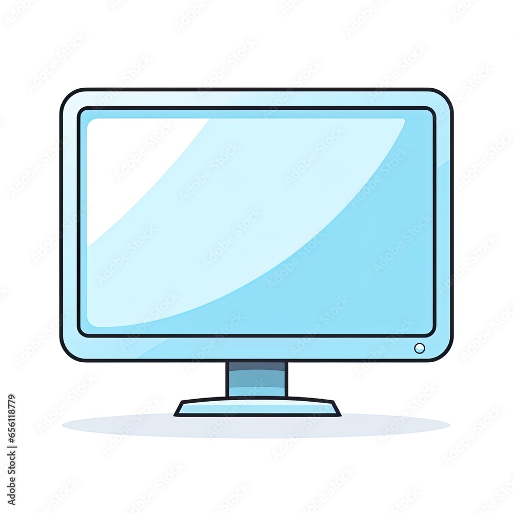 lcd monitor isolated on white lcd monitor isolated on white