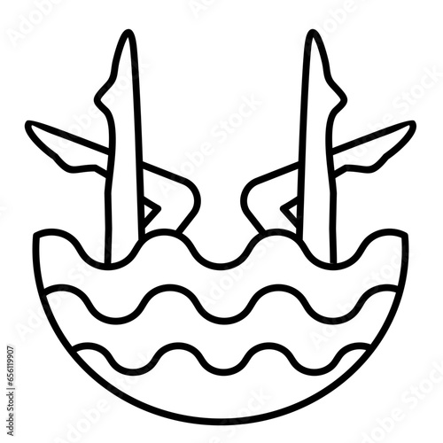 Synchronized Swimming Icon