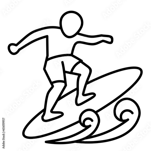 Surfing Icon