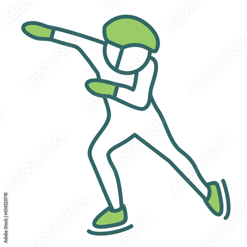 Speed Skating Icon