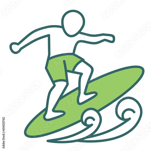 Surfing Icon