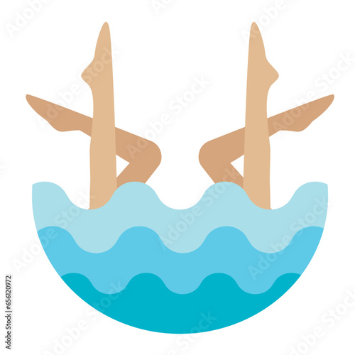 Synchronized Swimming Icon