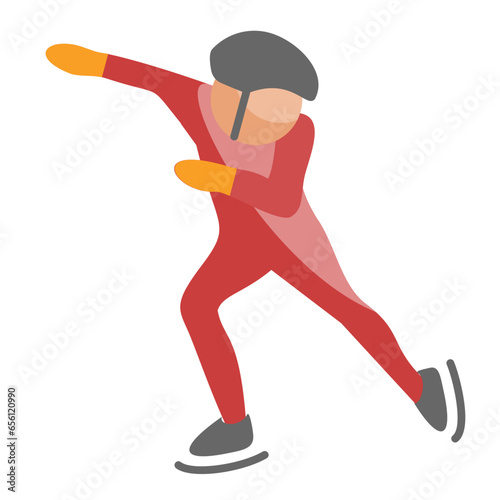 Speed Skating Icon