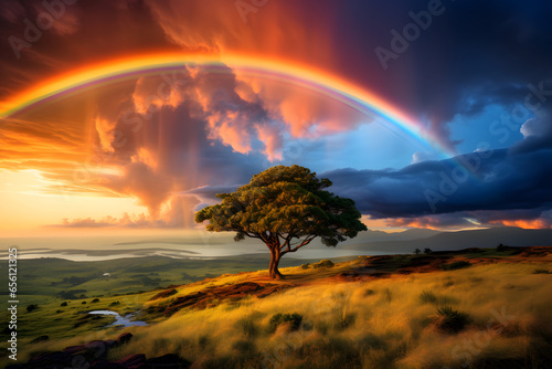 Traumhafte Regenbogenlandschaft © Seegraphie